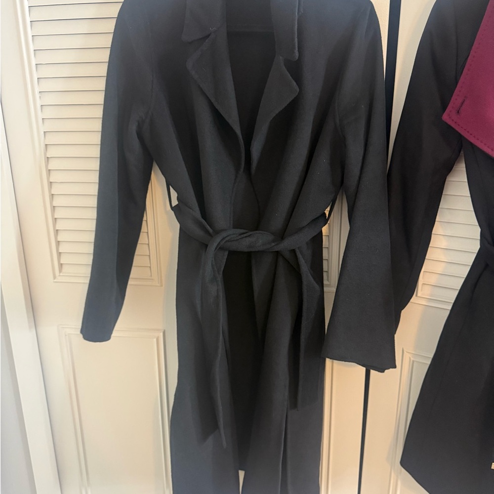 Zara Charcoal Wool Coat